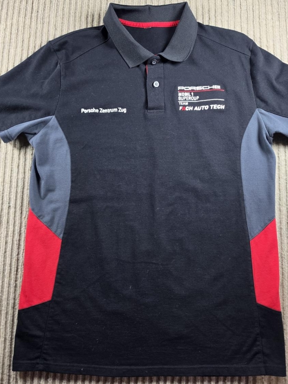 Porsche Motorsport Men's Team Polo shirt, manufactured by Cap Sz Small